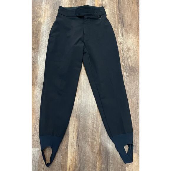 Schoeller WB-400 black stirrup Snow/ski pants Womans 8 Regular , Vintage - Picture 1 of 14